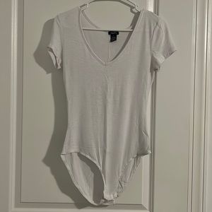 White short sleeve bodysuit